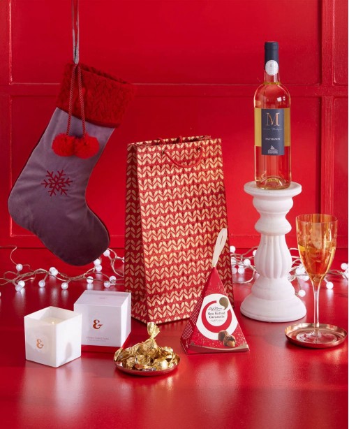 Festive Thank You (white wine) <br/>(Chocolate & Sweet Hamper)